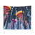 Electric Jellyfish Fantasy Forest Tapestry Wall Art
