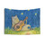 Campfire Cat Tapestry - Cozy Boho Decor for Home