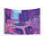 Synthwave Spinning Wave Tapestry