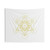 Golden Metatron Cube Tapestry - Sacred Geometry Wall Hanging