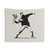 Banksy Flower Thrower Tapestry - Street Art Wall Decor