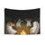 Spooky Masquerade Tapestry Wall Hanging with Ghostly Woodland Creatures