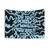 Blue and Black Fluid Marble Tapestry - Do You Know Who You Are