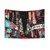 Abstract Red and Blue Nights Tapestry