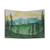 Watercolor Mountains and Trees Tapestry