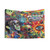 Trippy Collage Tapestry - Vibrant Psychedelic Wall Hanging