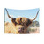 Tongue out highland cow tapestry