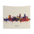 Boston Massachusetts Skyline Watercolor Tapestry