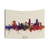 Boston Massachusetts Skyline Watercolor Tapestry