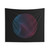 Retro geometric tapestry with abstract and contrasting patterns