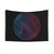 Retro geometric tapestry with abstract and contrasting patterns