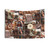 Brown Aesthetic Collage Tapestry