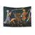 Antique Medieval Bestiary Griffin Tapestry