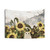 Vintage Sunflower Field Tapestry with Ghost