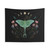 Luna and Forester Tapestry - Boho Botanical Moon Moth Wall Hanging