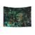 Luxurious malachite marble tapestry in gold and indigo