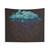 Distressed Minimal Blue Cloud Tapestry