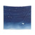 Blue watercolor tapestry with a garland of stars
