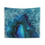 Teal Blue Agate Tapestry Wall Art