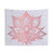 Pink Lotus Flower Marble Tapestry