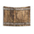 Rustic Wooden Barrel Tapestry with Barnhouse Planks