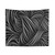 Black and White Wavy Pattern Tapestry