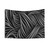 Black and White Wavy Pattern Tapestry