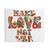 Vintage Psychedelic Peace & Love Tapestry