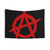 Anarchist Rebellion Tapestry with Anarchy Symbol