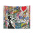 Balloon Girl Street Art Tapestry