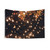 Lights Draping Tapestry with Black Sky and Trees