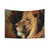 Lion of Judah Art Tapestry - Christian Wall Hanging