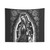 Virgen Mary Rose Wall Tapestry in Black & White