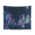 Cyberpunk Seoul Nights Tapestry Wall Hanging