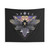Gothic Triangle Moon Phase Art Tapestry with Death Head Moth