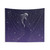Space Galaxy Tapestry with Star Eater Blue Purple Design