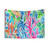 Lilly Pulitzer inspired sea life tapestry wall hanging