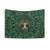 Tree of Life Yggdrasil Malachite Tapestry