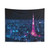 Tokyo Tower Cyberpunk Tapestry