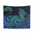 Vibrant Chinese Azure Dragon Tapestry