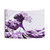 The Great Wave Purple Tapestry Wall Art
