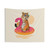 Chillin' Flamingo Tiger Tropical Tapestry