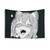 Cute anime cat girl tapestry