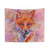 Watercolor Colorful Fox Tapestry Wall Hanging