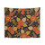 Retro floral pattern tapestry wall hanging