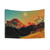 Nature Landscape Tapestry with Mountain, Sun and Moon