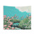 Pink Anime Flowers Landscape Tapestry