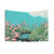 Pink Anime Flowers Landscape Tapestry