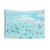 Vibrant Watercolor Tapestry Depicting a Summer Beach Scene