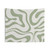 Modern Abstract Sage Green Tapestry